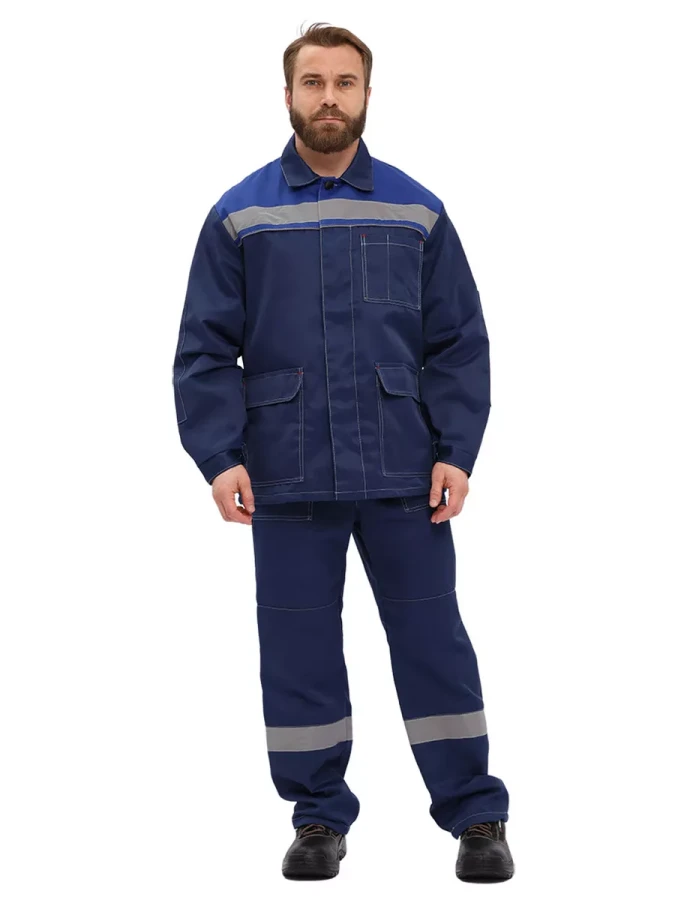 Костюм "ЛЕГИОН" куртка/полукомб. Т.СИНИЙ/ВАСИЛЁК
